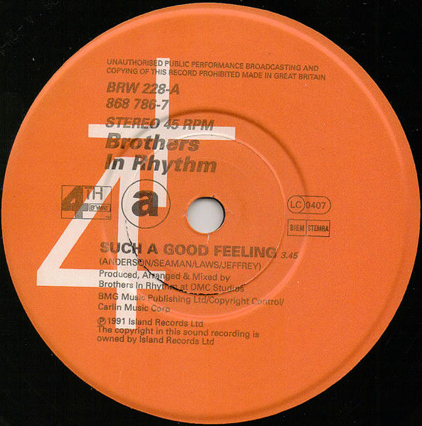 Miniature : Such A Good Feeling [Brothers In Rhythm] - Vinyl 7", 45 RPM