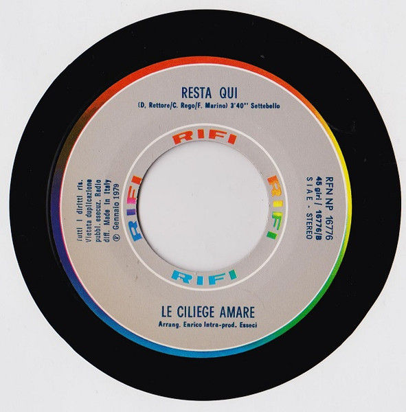 Thumbnail: Per [Ciliegie Amare] - Vinyl 7", 45 RPM