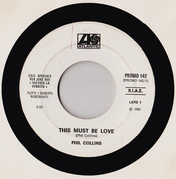 Phil Collins, George Benson - This Must Be Love / Turn Your Love Around - Vinile 45 giri Jukebox (1981) - copertina