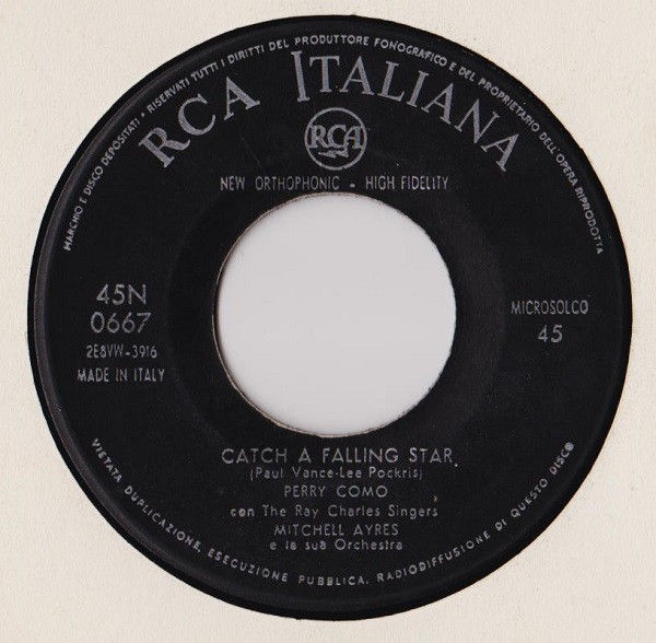 Miniatura: Magic Moments   / Catch A Falling Star [Perry Como] – Vinile 7", 45 RPM