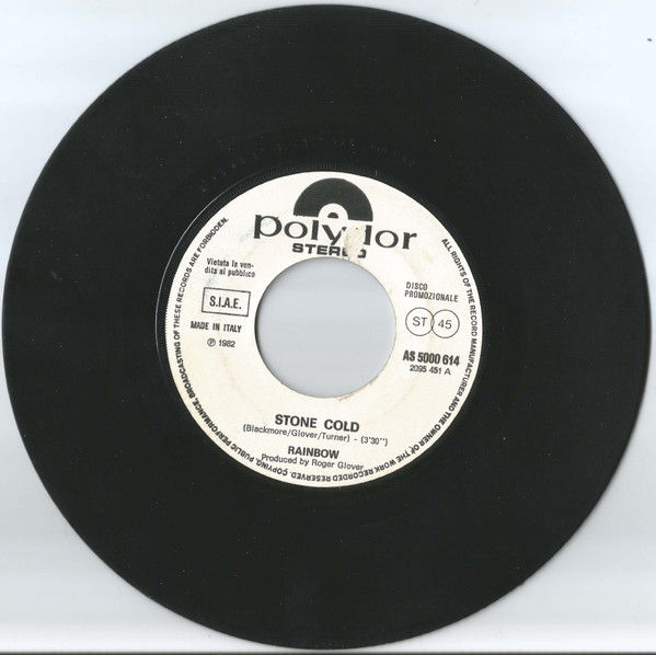 Trio, Rainbow - Da Da Da I Don't Love You You Don't Love Me Aha Aha Aha / Stone Cold - Vinile 45 giri Jukebox (1982) - foto 2