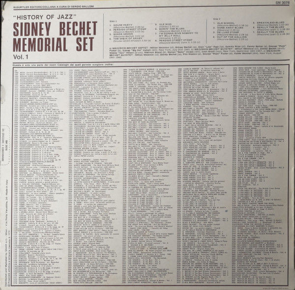 Miniature : Memorial Set Vol. 1 – Sidney Bechet-Vinile, LP, Compilation, Reissue