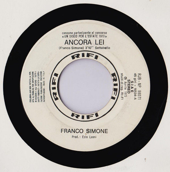 Iva Zanicchi, Franco Simone - I Mulini Della Mente / Ancora Lei - Vinile 45 giri Jukebox (1973) - foto 2