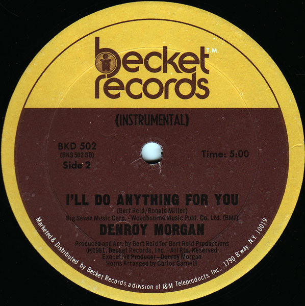 Denroy Morgan - I'll Do Anything For You - Vinile 45 giri (1981) - foto 2