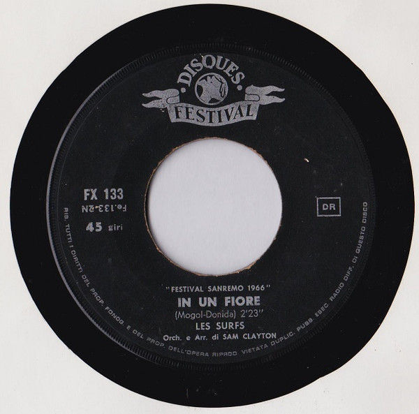 Miniatura: Così Come Viene  / In Un Fiore [Les Surfs] - Vinyl 7", 45 RPM