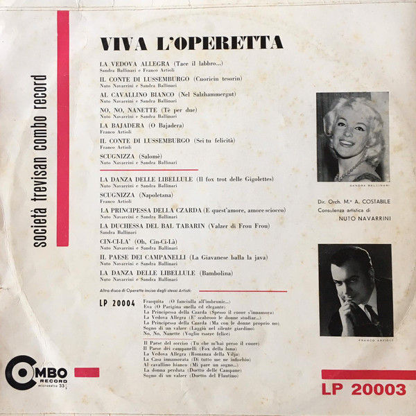 Viva L'Operetta – Various– Vinile, LP, Compilation, Stereo - Vinile LP - foto 2