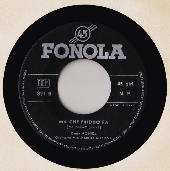 Miniature : La Freccia Nera / Ma Che Freddo Fa [Tom Sanders,...] – Vinile 7", 45 RPM