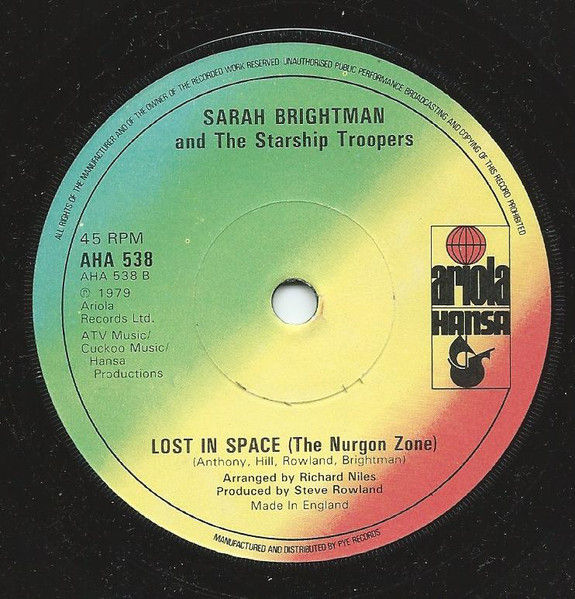 Sarah Brightman, The Starship Troopers - The Adventures Of The Love Crusader - Vinile 45 giri (1979) - foto 2