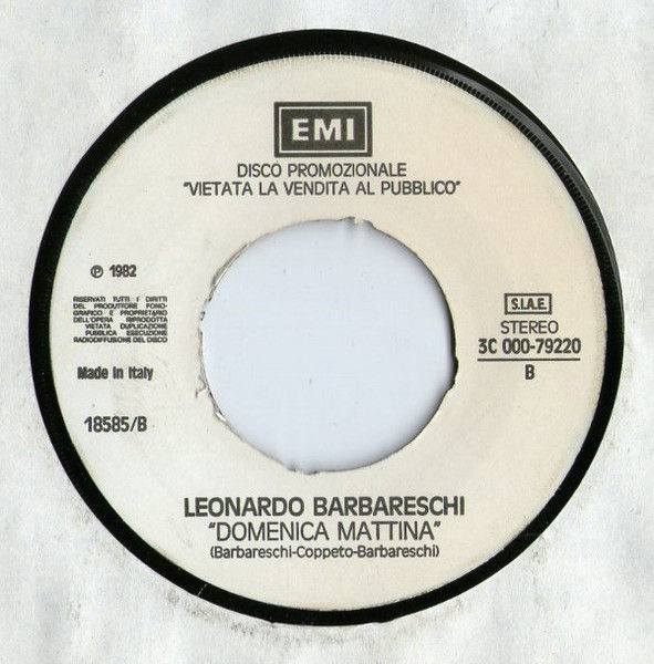 Miniature : America, Leonardo Barbareschi - You Can Do Magic / Domenica Mattina - Vinile 45 giri Jukebox (1982) - foto 2