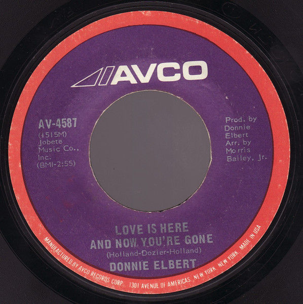 Donnie Elbert - I Can't Help Myself / Love Is Here And Now You're Gone - Vinile 45 giri (1972) - foto 2