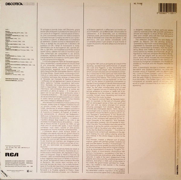 Salvatore Accardo - I Bis Di Salvatore Accardo - Vinile LP - foto 2