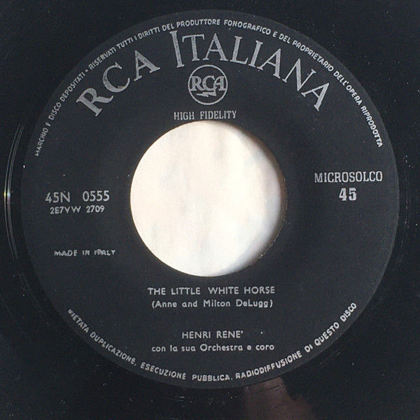 Henri René And His Orchestra And Chorus - Love Me Tender / The Little White Horse - Vinile 45 giri - foto 2