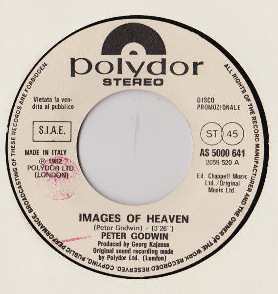 Elegance, Peter Godwin - Vacances J'Oublie Tout / Images Of Heaven - Vinile 45 giri Jukebox (1982) - foto 2