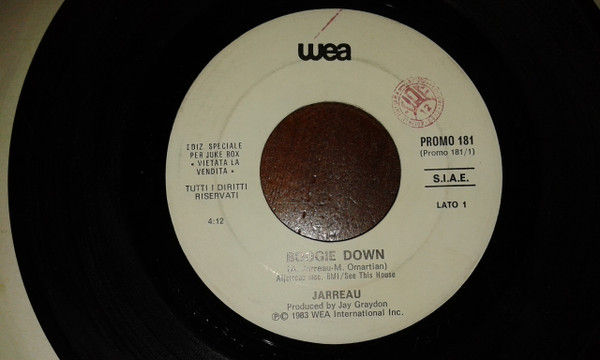 Al Jarreau, Jim Capaldi - Boogie Down / That's Love - Vinile 45 giri Jukebox (1983) - copertina