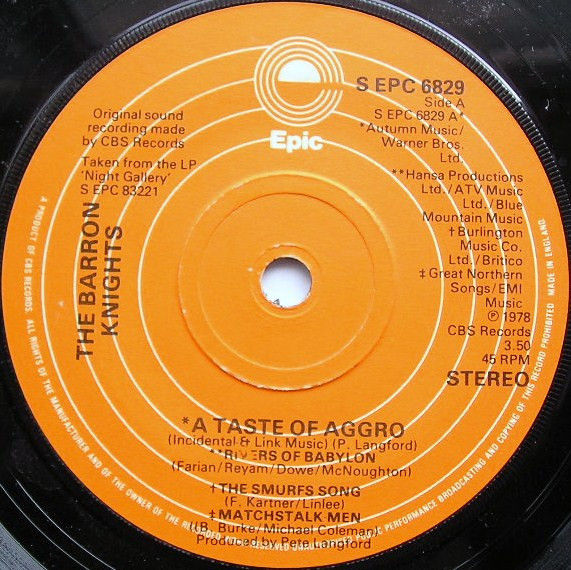 Miniatura: A Taste Of Aggro [The Barron Knights] - Vinyl 7", 45 RPM, Single, Stereo