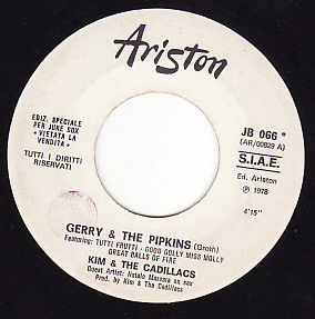 Kim & The Cadillacs, John Miles - Gerry & The Pipkins / No Hard Feelings - Vinile 45 giri Jukebox (1978) - copertina