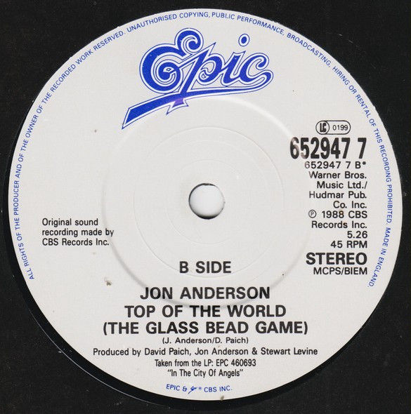 Miniatura: Is It Me [Jon Anderson] - Vinyl 7", 45 RPM, Single, Stereo