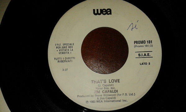 Al Jarreau, Jim Capaldi - Boogie Down / That's Love - Vinile 45 giri Jukebox (1983) - foto 2