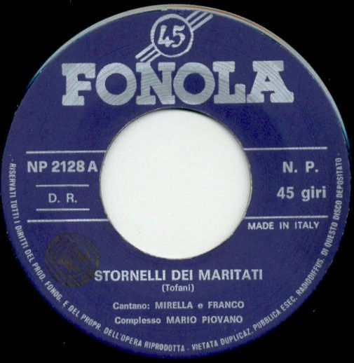 Miniature : Stornelli Dei Maritati   Il Frutto Proibito [Mirella,...] - Vinyl 7", 45 RPM