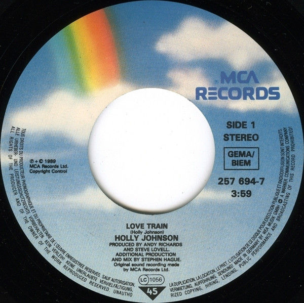 Miniatura: Love Train [Holly Johnson] – Vinile 7", 45 RPM, Single, Stereo