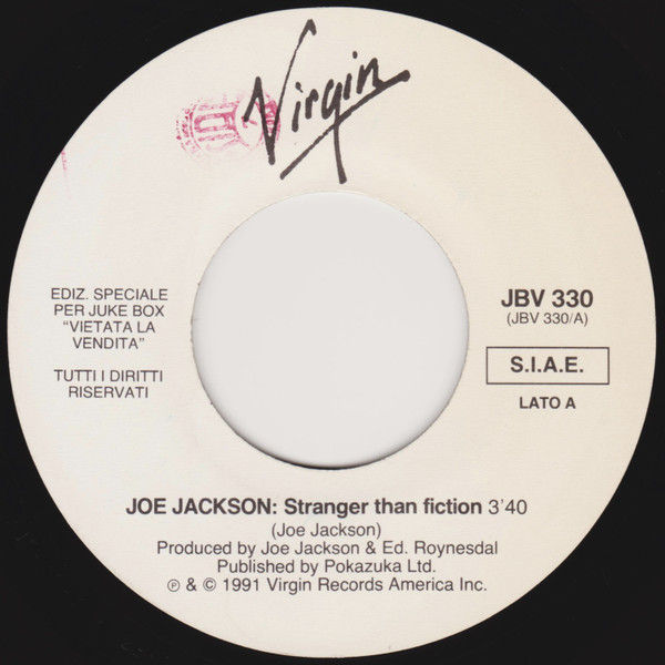 Joe Jackson, Ziggy Marley & The Melody Makers - Stranger Than Fiction / Kozmik... - Vinile 45 giri Jukebox (1991) - copertina