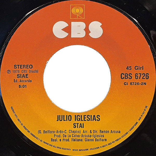 Miniature : Pensami [Julio Iglesias] - Vinyl 7", 45 RPM, Stereo