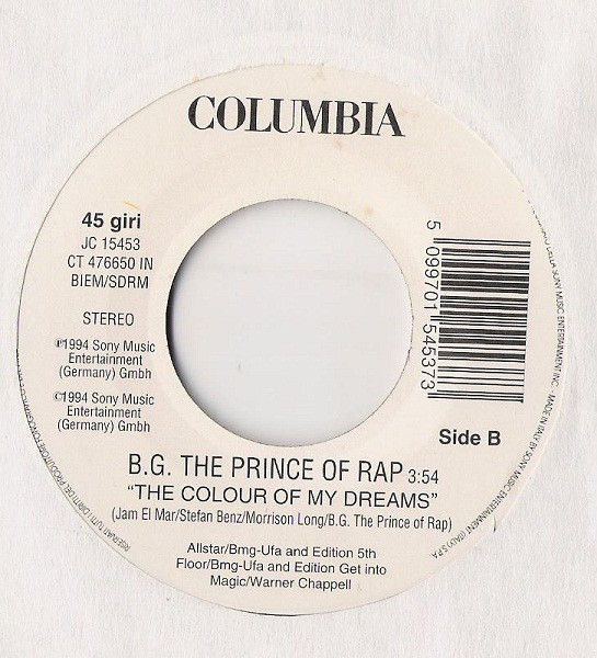 Spin Doctors, B.G. The Prince Of Rap - Cleopatra's Cat / The Colour Of My Dreams - Vinile 45 giri Jukebox (1994) - foto 2