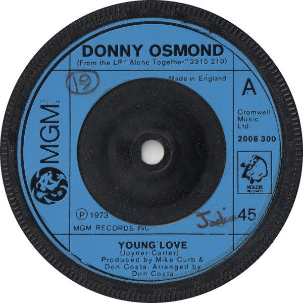 Thumbnail: Young Love / A Million To One [Donny Osmond] – Vinile 7", 45 RPM, Singolo