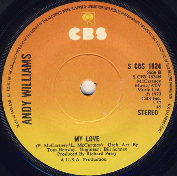 Thumbnail: Solitaire [Andy Williams] - Vinyl 7", 45 RPM, Single, Stereo