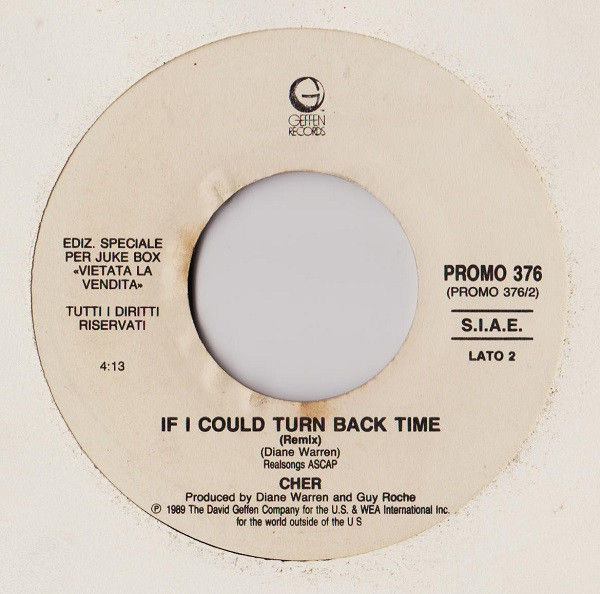 Tracy Chapman, Cher - Crossroads / If I Could Turn Back Time (Remix) - Vinile 45 giri Jukebox (1989) - foto 2