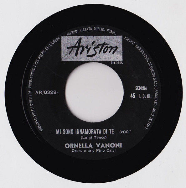 Miniature : Mi Sono Innamorata Di Te [Ornella Vanoni] - Vinyl 7", 45 RPM