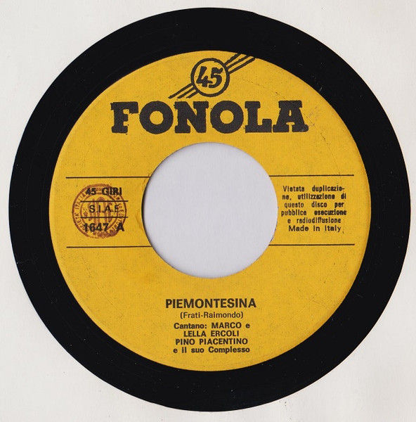 Miniatura: Piemontesina Bella [Marco Ercoli,...] - Vinyl 7", 45 RPM, Reissue