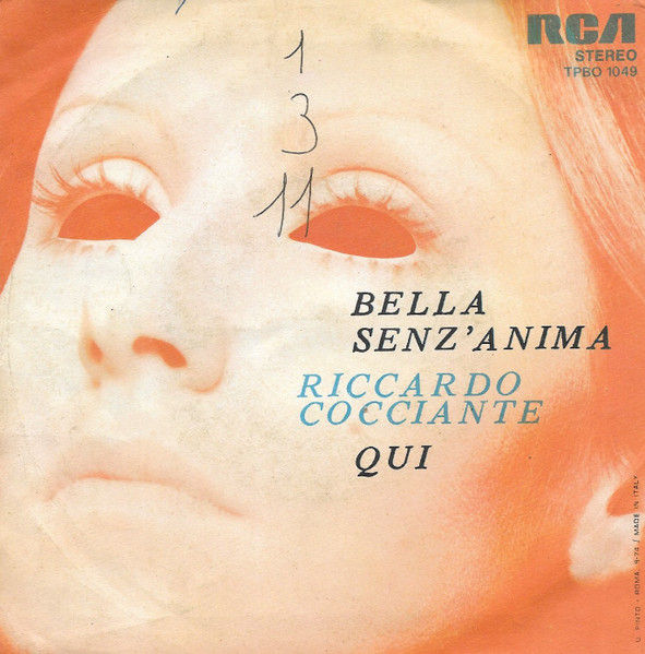 Riccardo Cocciante - Bella Senz'Anima / Qui - Vinile 45 giri (1974) - foto 2