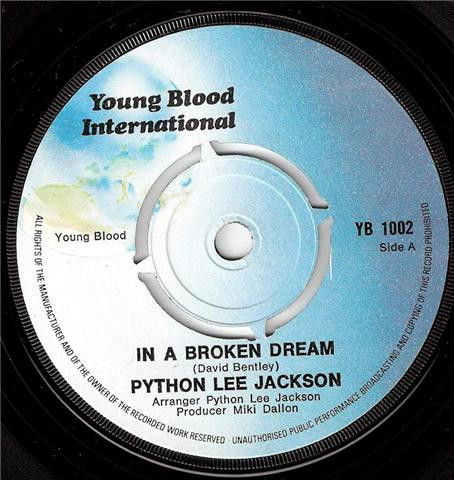 In A Broken Dream [Python Lee Jackson] - Vinyl 7", Single, Reissue