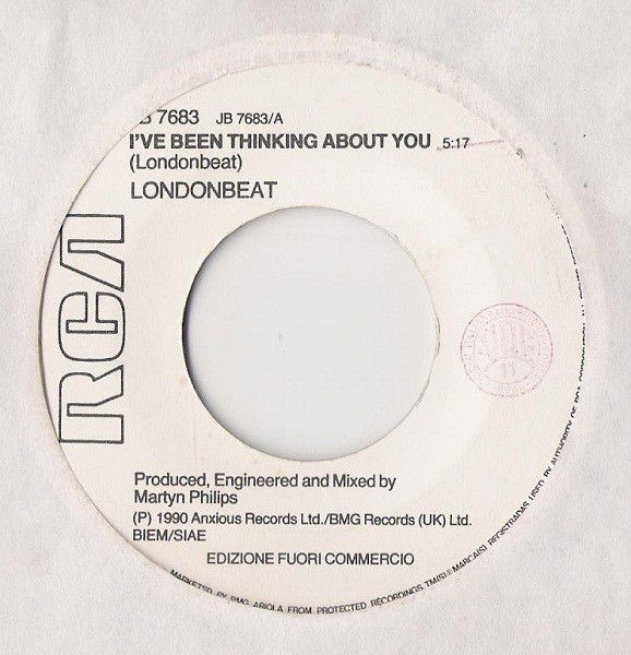 Londonbeat, Hall & Oates - I've Been Thinking About You / So Close - Vinile 45 giri Jukebox (1990) - copertina