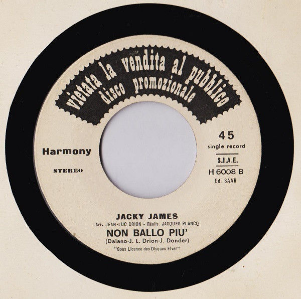 Jacky James - Innamorata - Vinile 45 giri Jukebox (1976) - foto 2