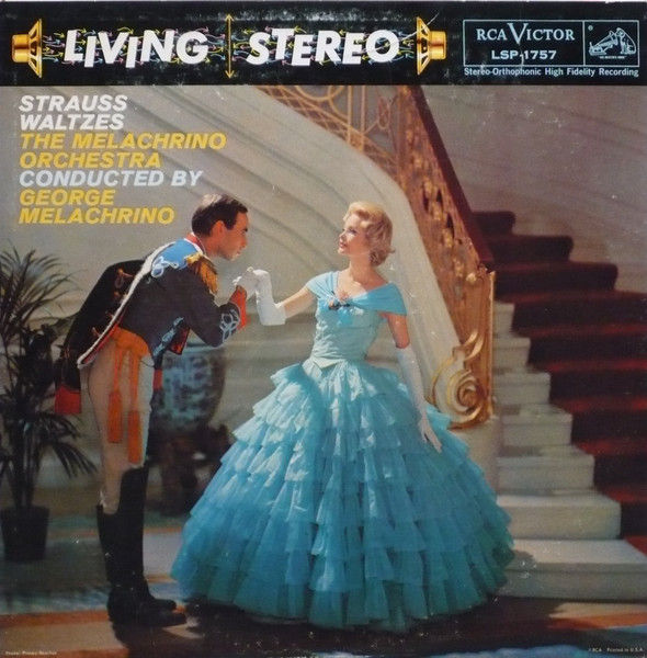 Strauss, The Melachrino Orchestra, George Melachrino - Strauss Waltzes - Vinile LP (1958) - copertina