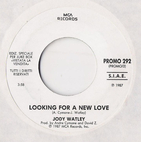 A-HA, Jody Watley - Manhattan Skyline / Looking For A New Love - Vinile 45 giri Jukebox (1987) - foto 2