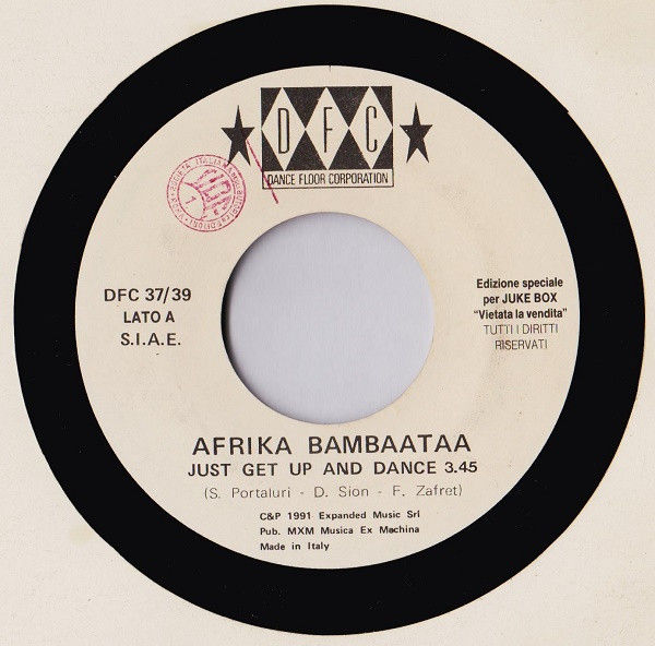 Miniature : Afrika Bambaataa, Atahualpa - Just Get Up And Dance / Luna De Sangre - Vinile 45 giri Jukebox (1991) - foto 3