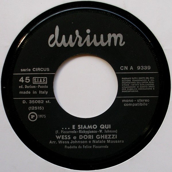 Miniatura: Era [Wess And Dori Ghezzi] – Vinile 7", 45 RPM, Single