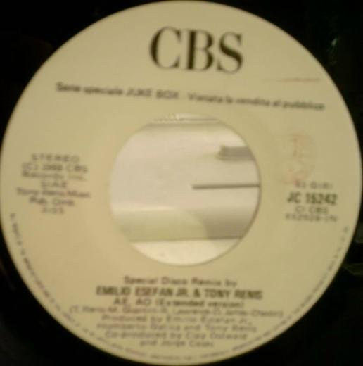 Gloria Estefan And Miami Sound Machine - 1-2-3 (Extended Version) / Ae, Ao (Exten... - Vinile 45 giri Jukebox (1988) - foto 2