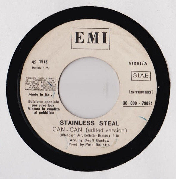 Rolling Stones, Stainless Steal - Miss You / Can - Can (Edited Version) - Vinile 45 giri Jukebox (1978) - foto 2