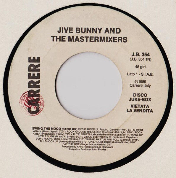 Jive Bunny And The Mastermixers, 20 Years After - Swing The Mood / Magical Slow - Vinile 45 giri Jukebox (1989) - copertina