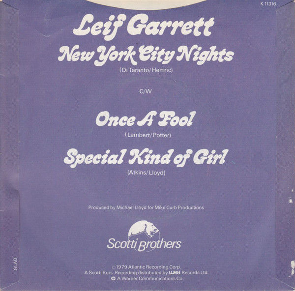 Leif Garrett - New York City Nights - Vinile 45 giri (1979) - foto 2