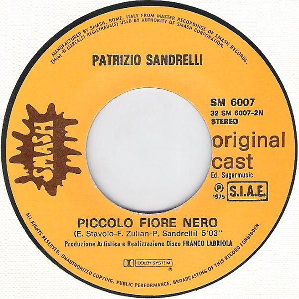 Miniature : Fratello In Amore [Patrizio Sandrelli] - Vinyl 7", 45 RPM, Stereo