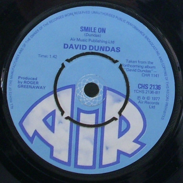 Miniatura: Another Funny Honeymoon / Smile On [David Dundas] - Vinyl 7", 45 RPM, Single