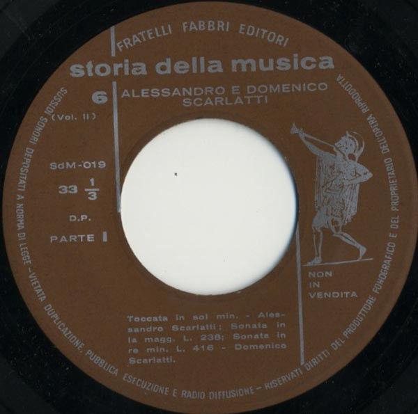 Miniature : I Clavicembalisti Italiani [Alessandro Scarlatti,...] - Vinyl 7", 33  RPM