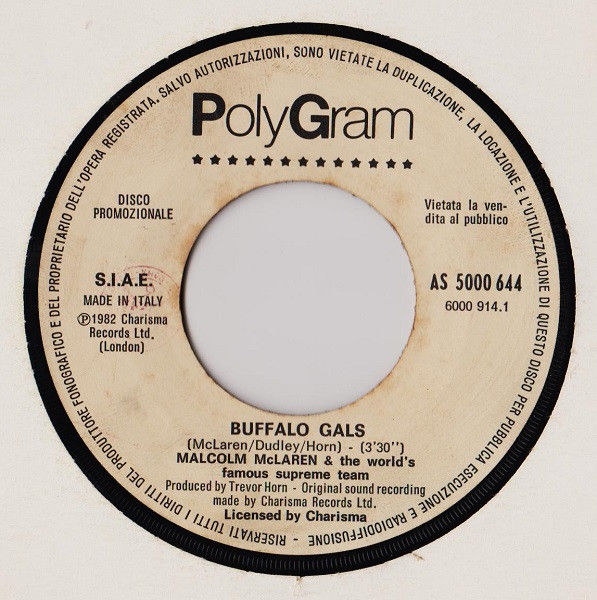 Man Parrish, Malcolm McLaren, The World's Famous Supreme Team - Heatstroke / Buff... - Vinile 45 giri Jukebox (1983) - foto 2