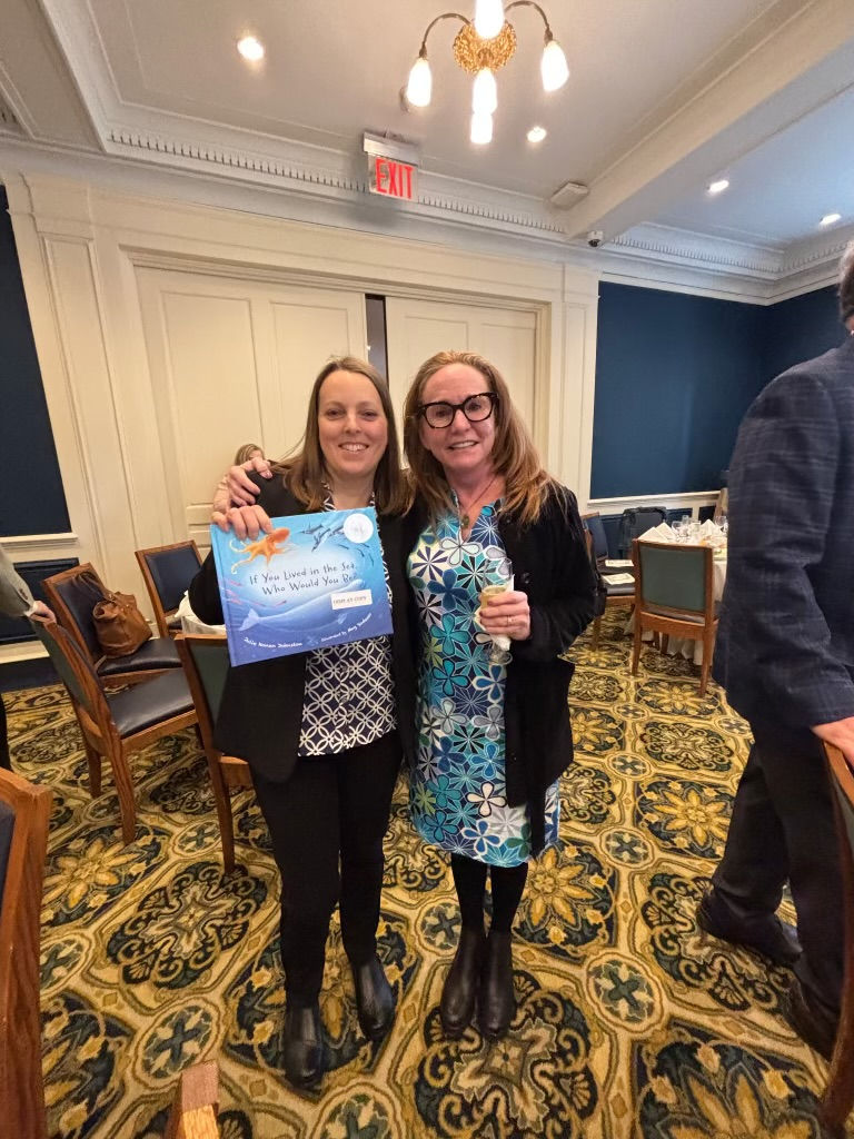 Illustrator Meg Sodano with publisher, Madeleine Dunphy, of Web of Life Books