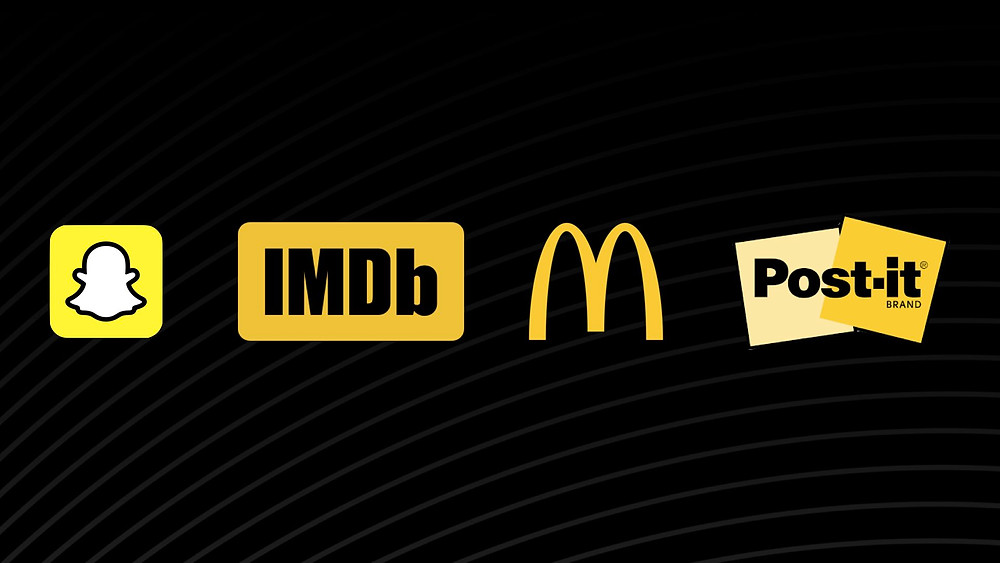 Snapchat, IMDB, McDonalds, Post-it